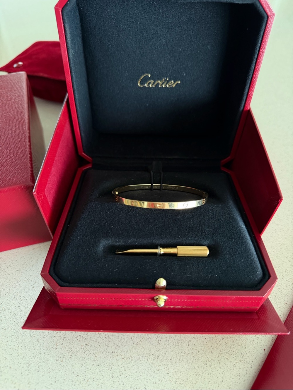Cartier Love Bracelet, Small Size Gold Bracelet Like New